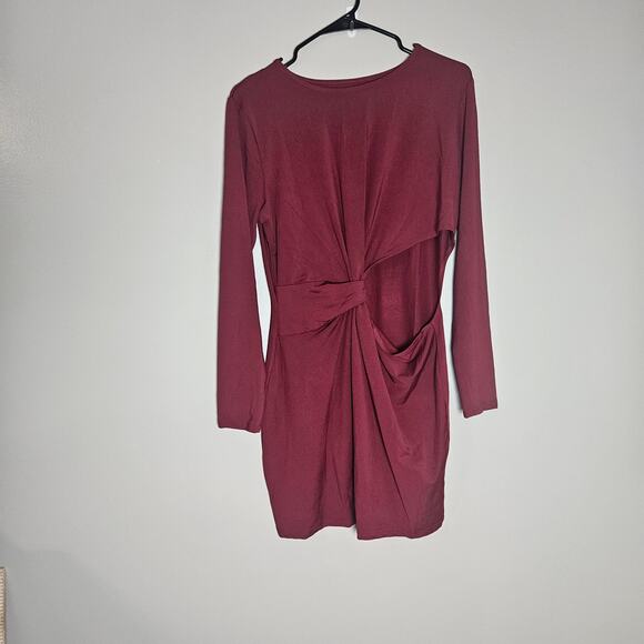 NWOT Long Sleeve Cutout BodyCon Mini Dress Sz Large - Picture 2 of 11